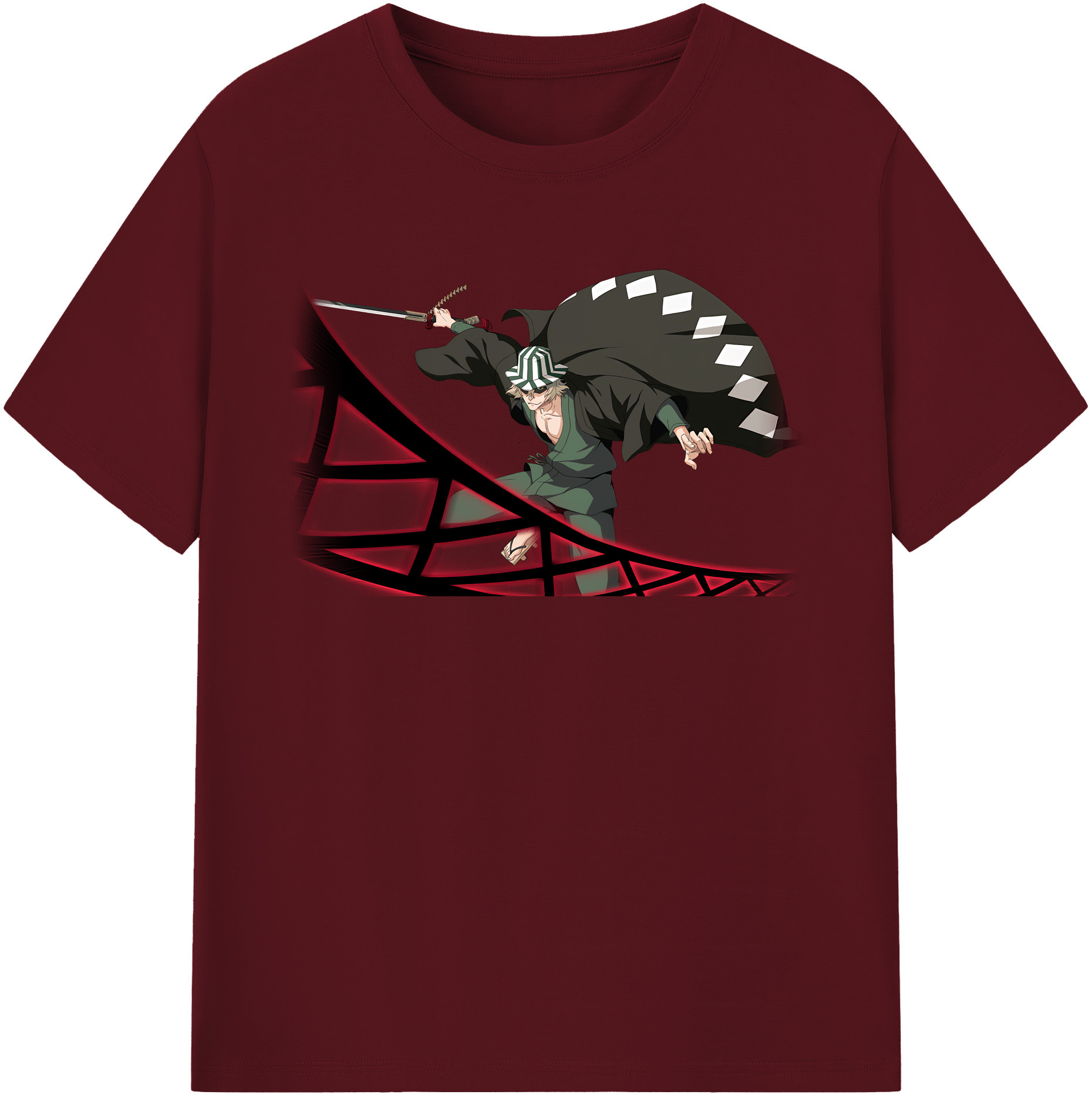 （画像用） "ブリーチ 浦原 喜助（うらはら きすけ） BLEACH Urahara Kisuke " 綿100％半袖Tシャツ（フロントプリント）